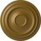 Ekena Millwork Traditional Ceiling Medallion (Fits Canopies up to 5 1/2"), Hand-Painted Gold, 24 3/8"OD x 1 1/2"P CM24TRGLS - alternate 1